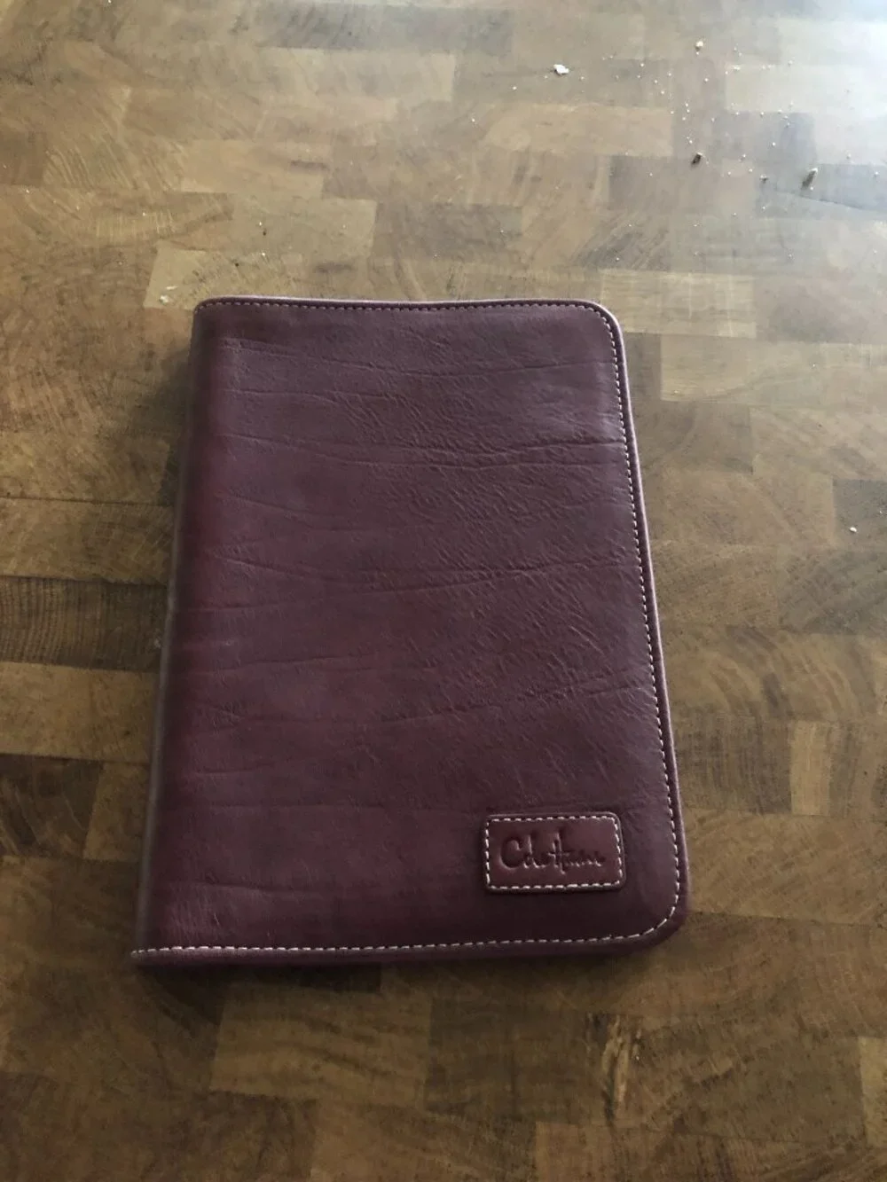 Cole Haan Pebble Brown Leather Kindle Cover